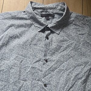 John Varvatos Casual Blue Floral Lightweight Shirt Sz XXL